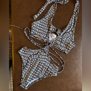 iHeartRaves Headbanger One Piece Black and White